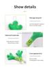 Plush Pet Chew Toys Bite Resistant Simulated Scallion Bell Sounding Teeth Cleaning Interactive Playing Supplies For Dog Cat