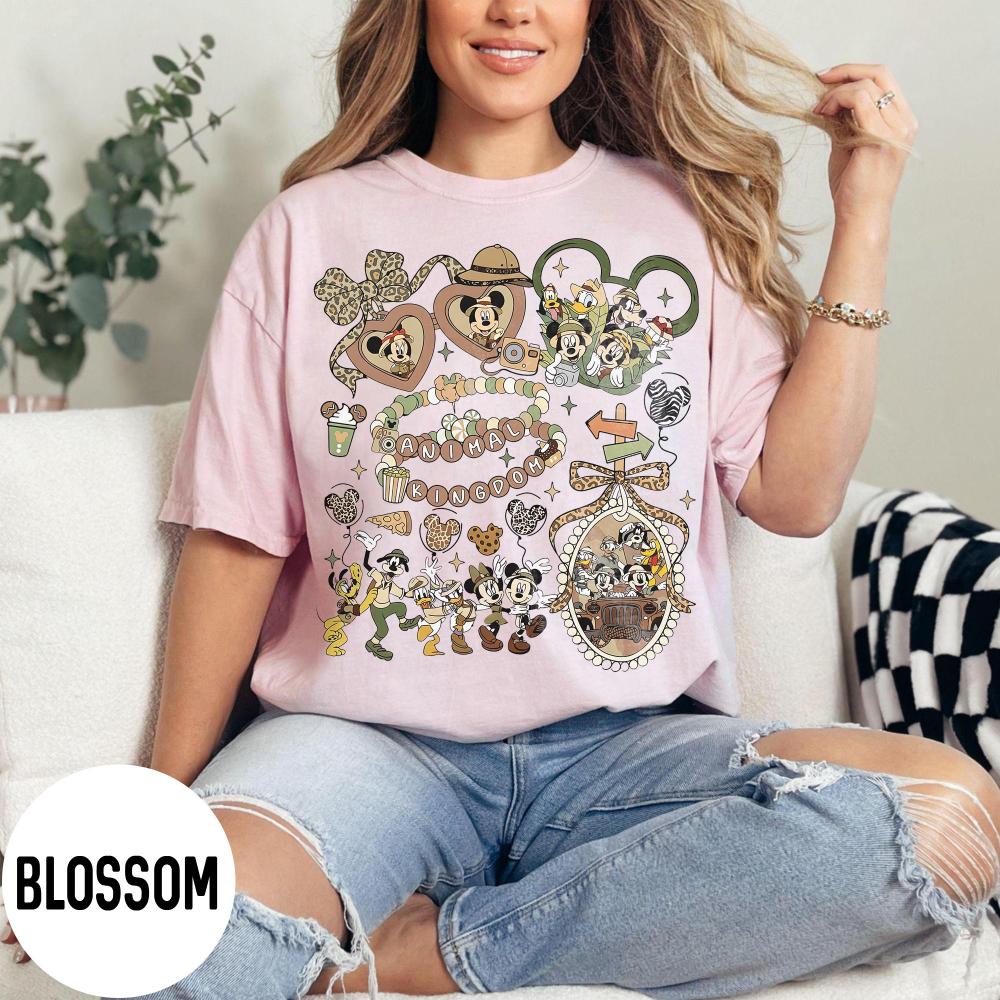 Vintage Coquette Bows and Friends Animal Kingdom Tshirt Lets Get Wild Shirt Safari Mode Family Safari Shirts