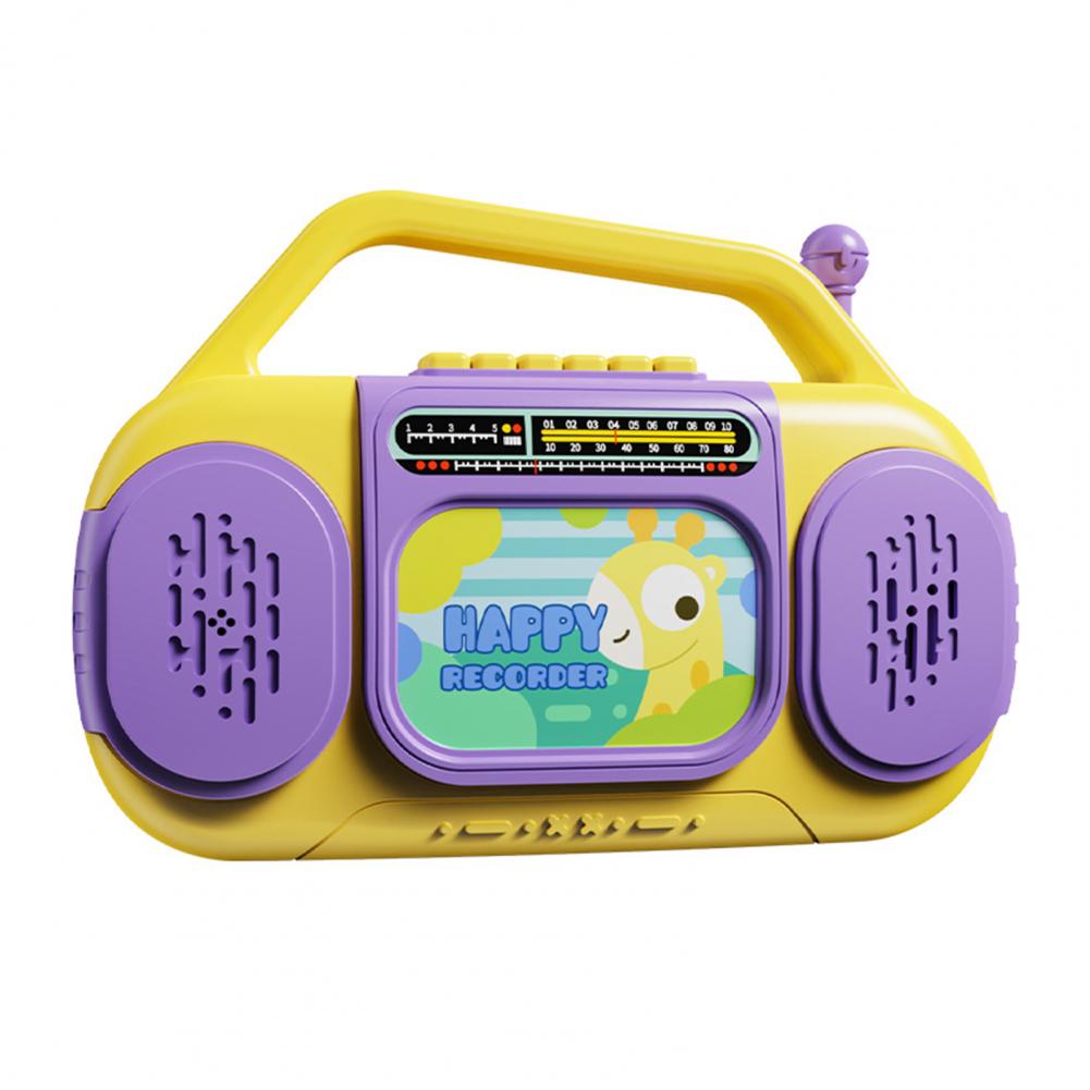 

Kids Radio Toy with Music Light Recording 6 English Songs Toddlers Boys Girls Cartoon Giraffe Dinosaur Radio Educational Toy жирафовый