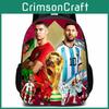 Messi Football Anime Cartoon Character Student Backpack For Kids Schooling
