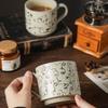High Temperature Resistant Ceramic Coffee Mug Hand-painted Milk Drinking Cup  Household Drinking