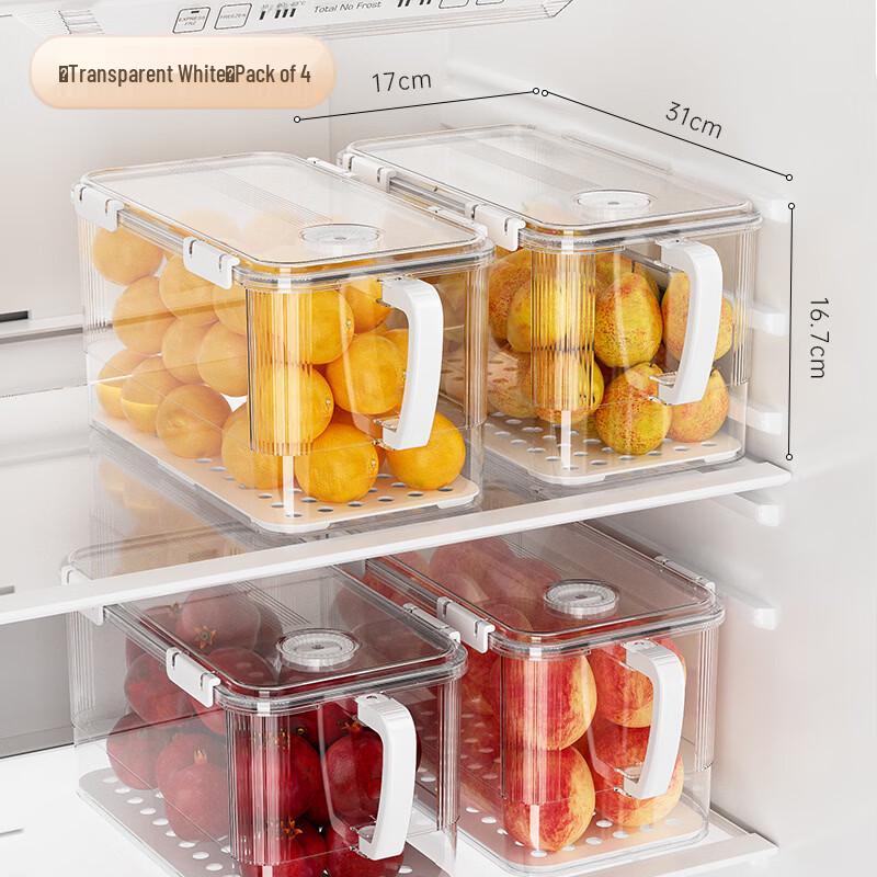 

Transparent Refrigerator Storage Box for Fruits and Vegetables