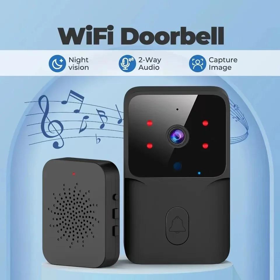Two-way Wireless Security DoorBell Wireless Intercom Doorbell Home Security WiFi Smart Video Call Door Bell with Camera