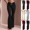 European Fashion Sexy Slimming Solid Flare Pants - New Style, Hot Girl Summer Micro Flare Long Women's Clothing