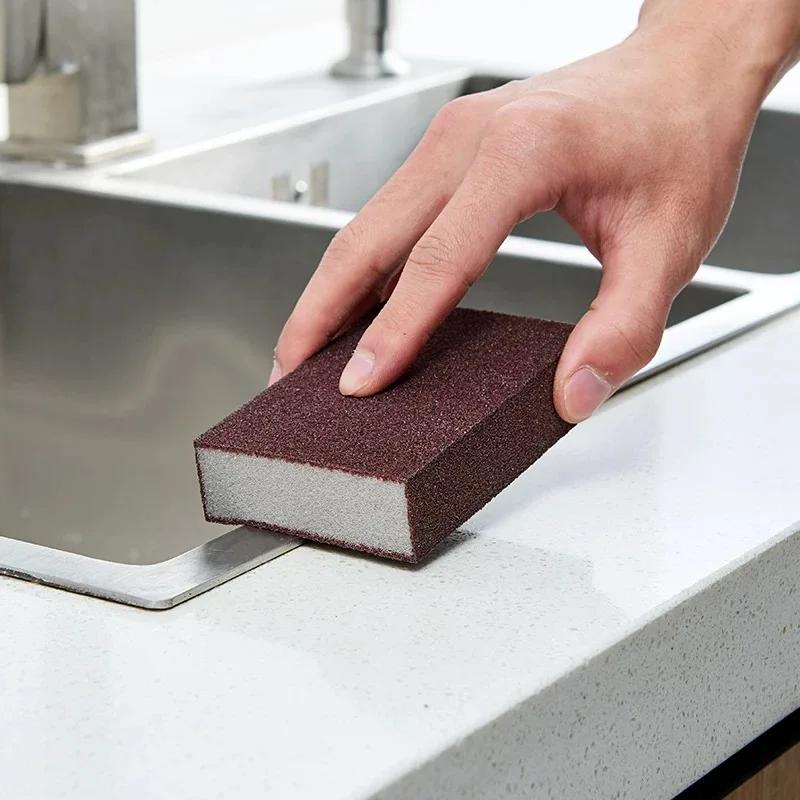 Burete magic care îndepărtează rugina Nano radieră de curățare burete perie vase oală de decalcifiere ghivece pentru frecare carborundum unelte de bucătărie gadgeturi