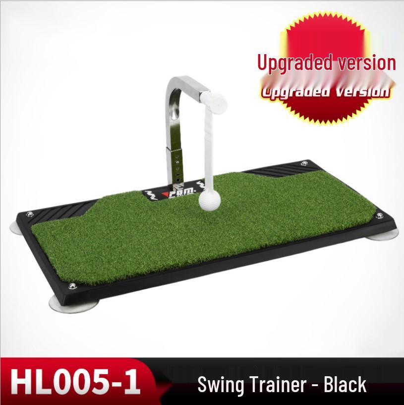 Indoor 360° Rotating Golf Hitting Mat & Swing Practice Trainer