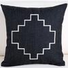 Personalisierte Schwarz-Weiß Dekorative Kissenhülle Geometrie Polyester Sitz-Taillen-Kissenbezug für Sofa Heimdeko