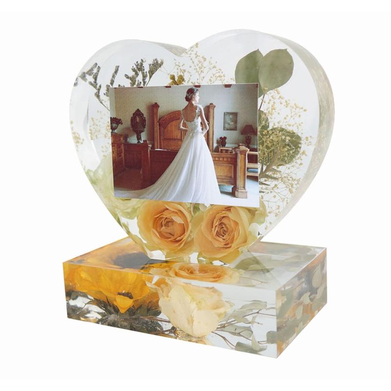 Valentine's Day Photo Frame Resin Molds Rectangle Picture Frame Silicone Mold Heart Shape Epoxy Mold Handicraft Making