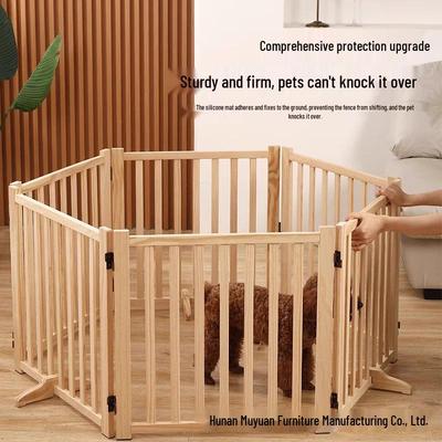 Foldable Solid Wood Pet Barrier for Small To Medium Dogs and Cats