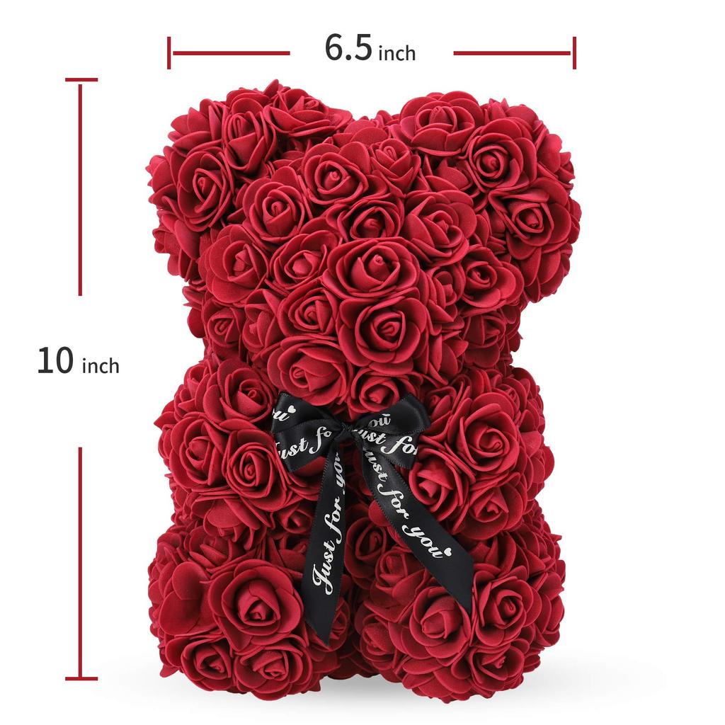 Saint Valentin 2025 Teddy Flowers Rose Decoration Foam Bear Rose Teddy Bear With Box Teddy Bear for Flowers Decoration