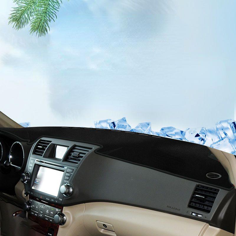 For Toyota Highlander 2009-2014 Car Dashboard Cover Avoid Light Pad Instrument Panel Mat Carpets Accessories Vehicle