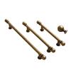1PC Roll Plated Single Hole Handles Zinc Alloy Handle Heavy Duty Wardrobe Handles Solid Zinc Antique Brass Knobs