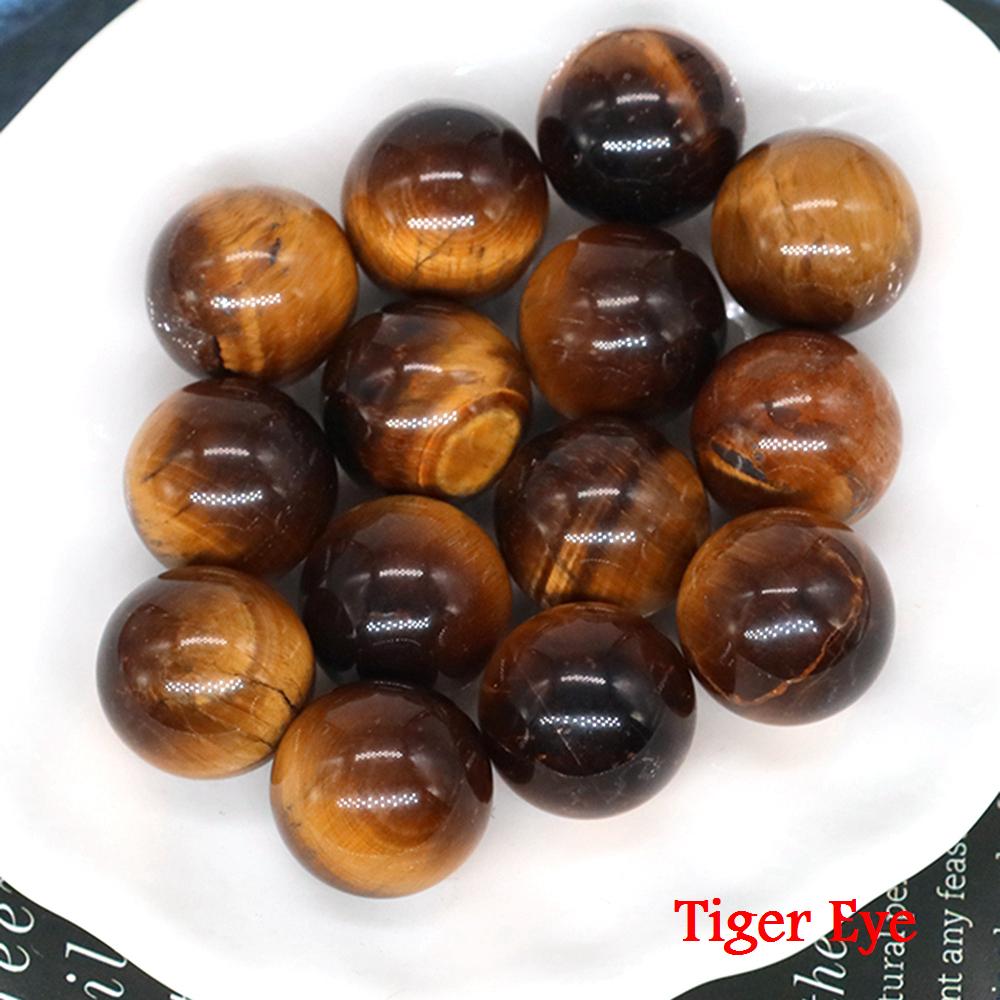 Margele Rotunde Mici din Cristal de Piatră Naturală de 16 mm, Vindecare Reiki, Cuarț, Ametist, Agat, Specimen Mineral, Glob, Chakra, Vânzare cu Ridicata