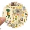 10/50PCS Retro farfalla pianta fiore adesivi decalcomanie vintage decorazione telefono fai da te notebook valigia laptop adesivo graffiti