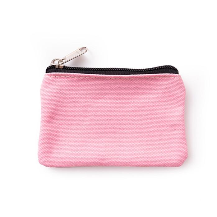 DIY Lerretsveske Glidelås Myntnøkkelveske Kvinner Menn Håndholdt myntveske liten lommebok