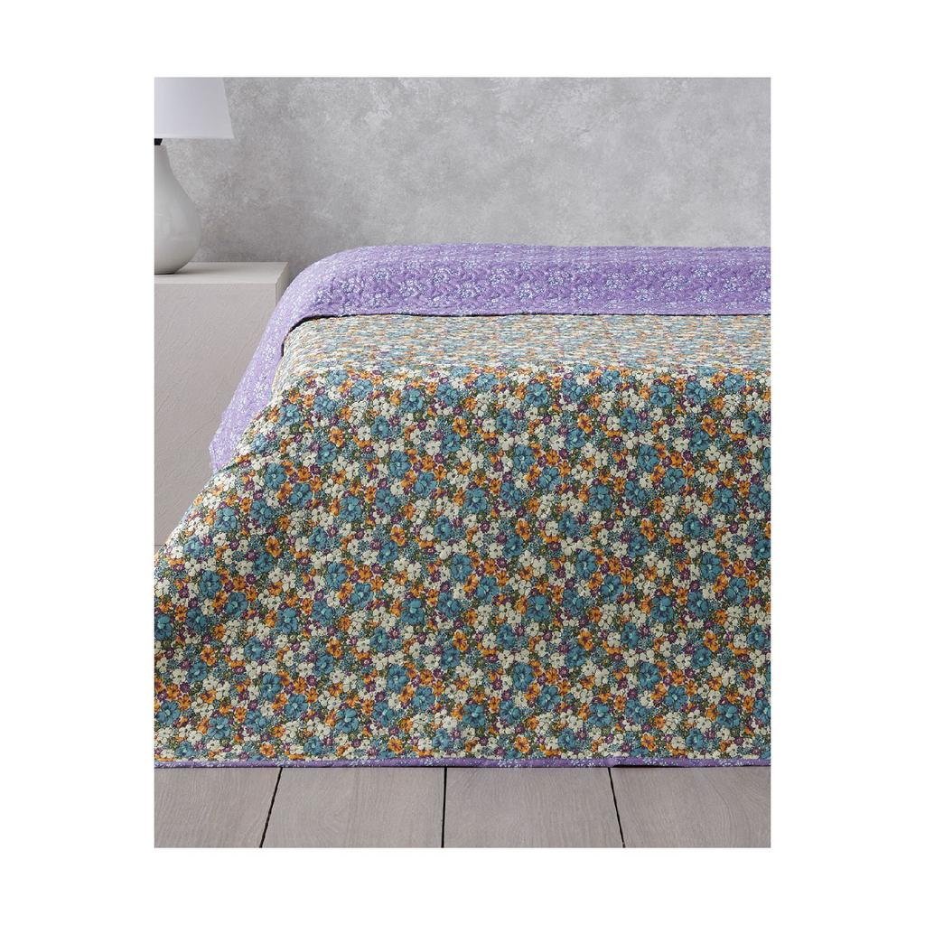 Fiore Viola Double Multi -purpose Cover 200x220 Cm Purple