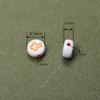 Home Party Supplies Keychain Fashion DIY Materials Bracelet Jewelry Making Necklace 80Pcs Spacer Acrylic Flat Round Loose Beads Phone Chain 6.5mm