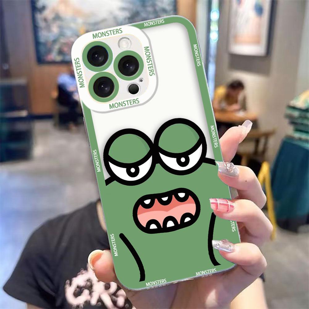 Cute Little Monster Clear Phone Case For Samsung A03S A03 A04 A05 A05S A06 A7 A11 A10S A12 A13 A14 A15 A16 NOTE 10 20 ULTRA Case