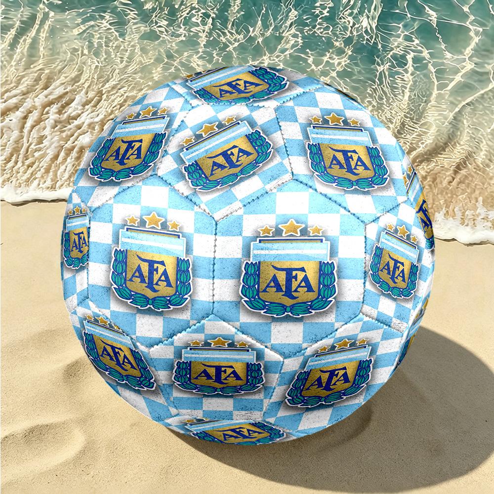 1pc Argentina Football Crest Size 5 Soccer Ball, Suitable for Practice Matches/tournament Training,Lightweight and Durable Logo7071