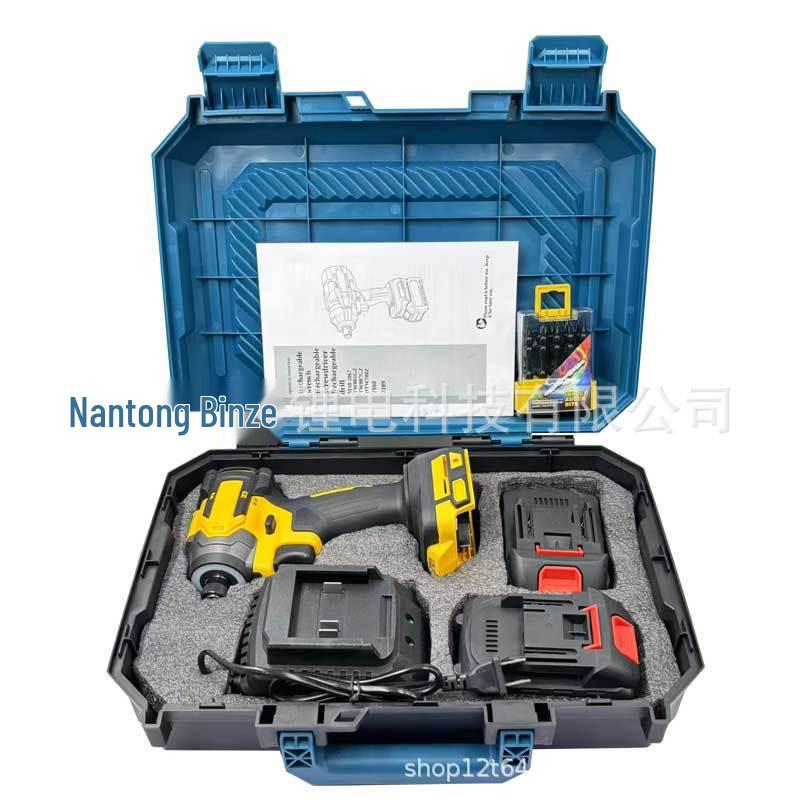 High-Torque Brushless Lithium Impact Driver & Rechargeable Electric Screwdriver with Industrial-Grade Speed Control