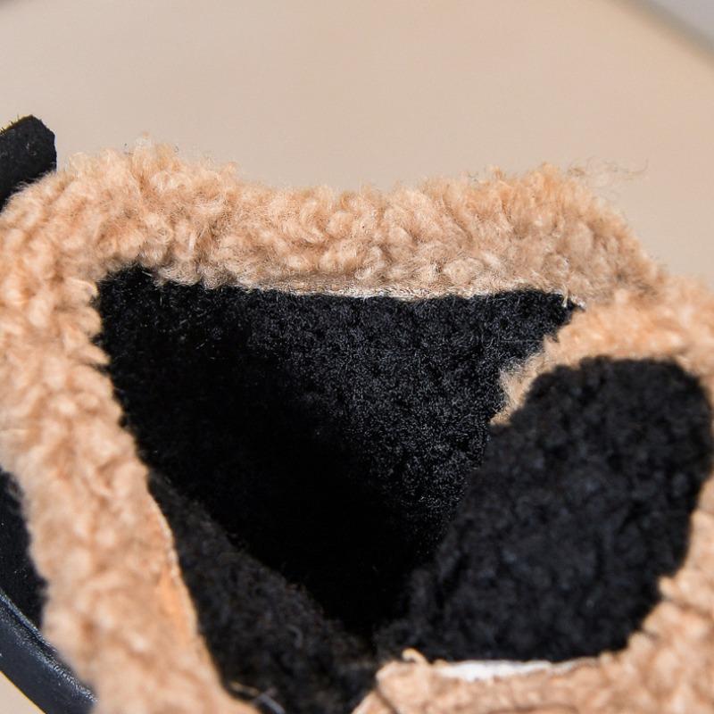 Children's Fleece-Lined Board Shoes | Fashionable Winter Boots for Boys & Girls Casual Kids Shoes Comfortable Walking Shoes