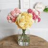 Multicolor Simulation Hydrangea Bouquet Silk Petals Bridal Bouquet Floral Arrangement  Gift
