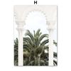 Strand Wellen Palme Garten Bogen Goldene Blätter Nordic Poster Wand Kunstdruck Leinwand Malerei Home Decor Bilder Für Wohnzimmer