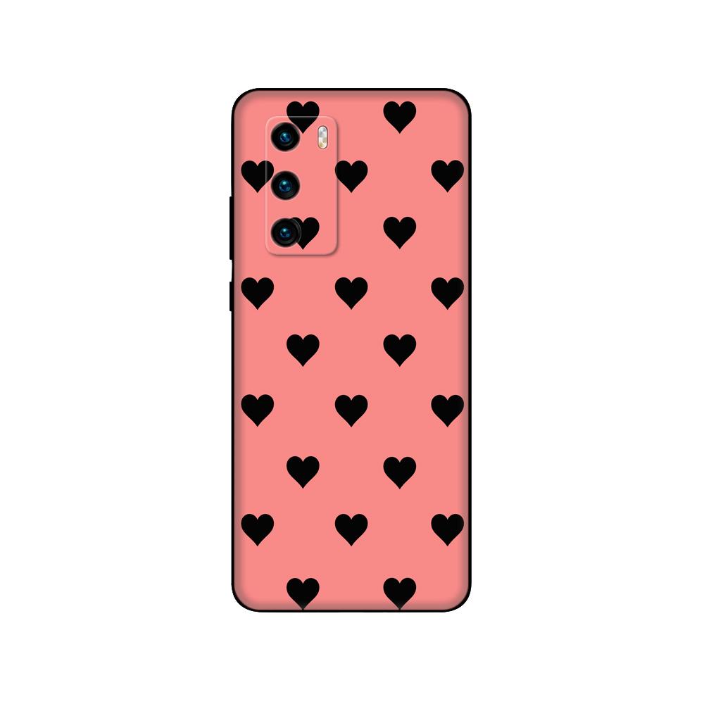 For Huawei P40 Case 6.1inch Soft Silicon Phone Back On Huawei P 40 Pro Cover Bumper Fundas Black Tpu Case Pink Anime Space Car