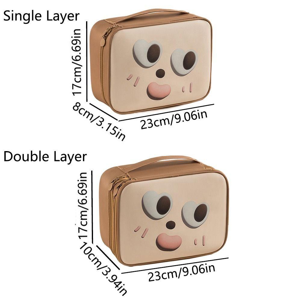Single/Double Layer Travel Toiletry Storage Pouch Women's Cosmetics Handbag  Bathroom