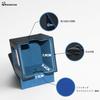 Domstar Deck Case Card Case Trading Card with Double Card Display Window Made of Waterproof Leather Holds 100 Double Sleeve Cards 2 Dividers 2 Card