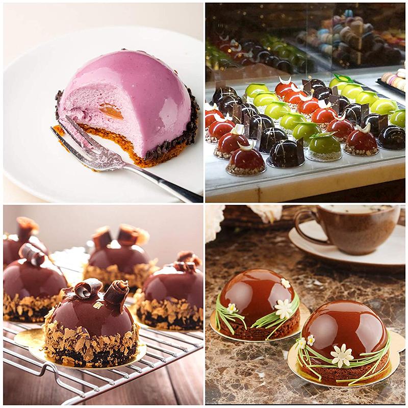 Half Ball Baking Mould Semi Sphere Silicone Mold For Making Hot Chocolate Cocoa Bomb Cake Jelly Dome Mousse Kitchen Accessories