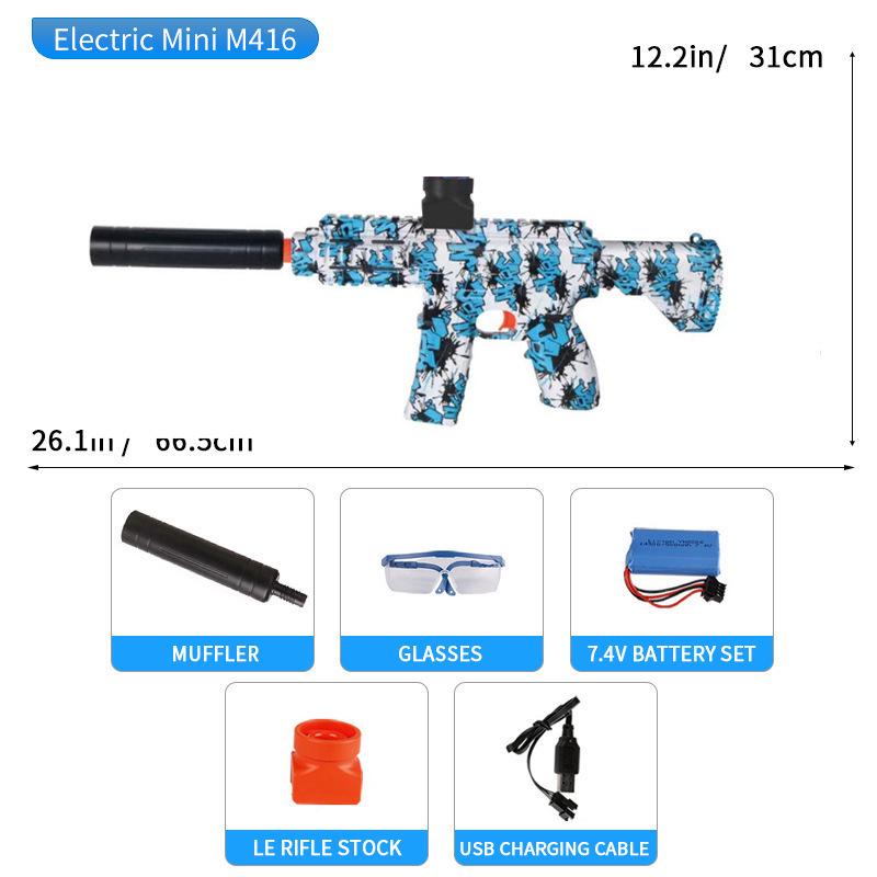 AK47 Electric Graffiti Battle Toy Gun with High-Speed Burst Fire