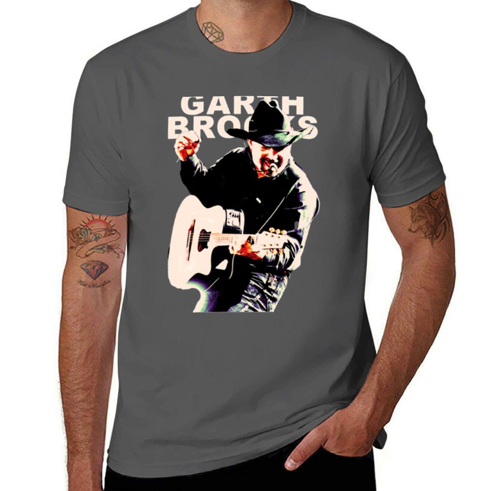 

гарт брукс Классическая футболка футболки с принтами черная хлопковая футболка однотонная для мужчины упаковка футболка мужская хлопковая футболка 3XL