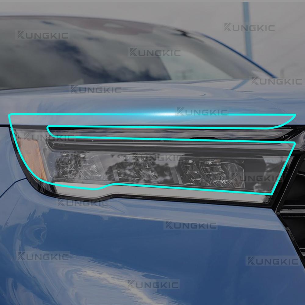 For Honda Pilot 2023 2024 2025 TPU Car Headlight Rearview B C Pillar Protection Film Pre-cut Anti-scratch Clear Smoked Sticker