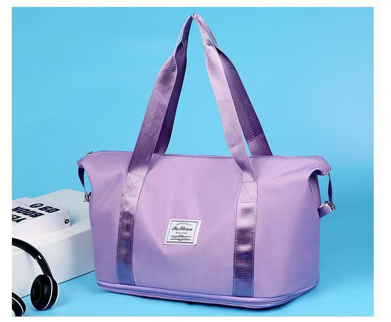 Women's Large Waterproof Travel Bag with Dry/Wet Separation, Expandable Storage, Ideal for Fitness, Swimming, Business Trips