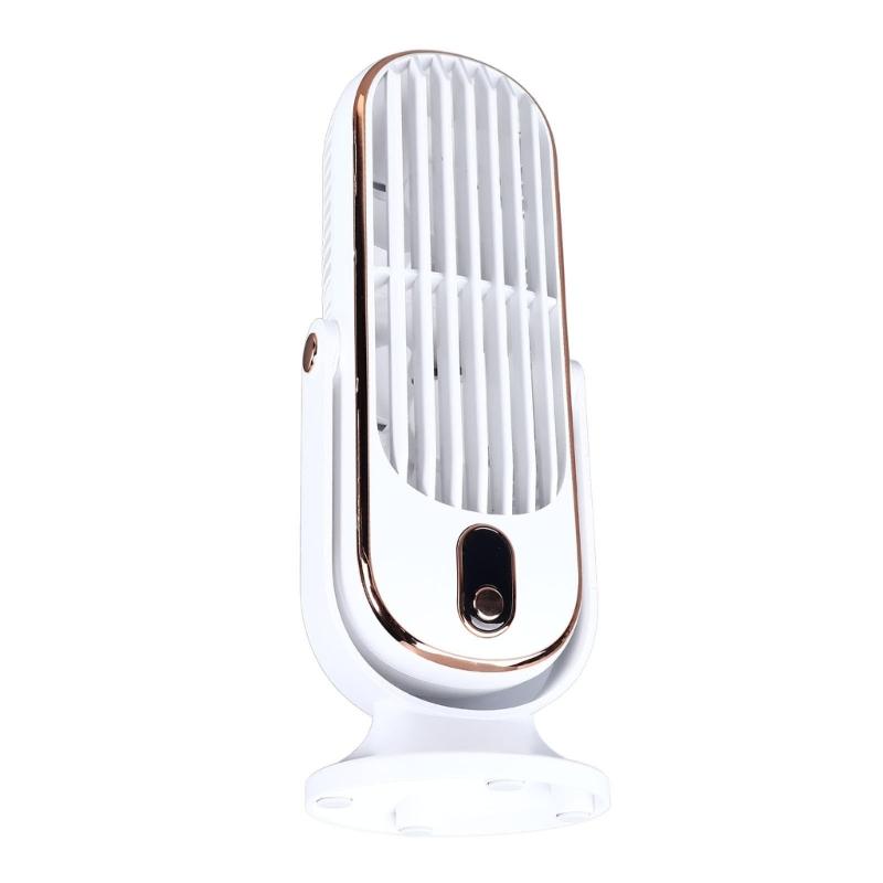 Desktop Tower Fan USB Powered 5 Speed Adjustable Brushless Desk Fan with LED Display Quiet Table Cooling Fan for Home