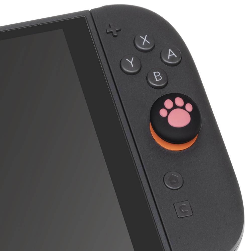 CYBER Analog Stick Cover Cat Switch 2 Black - (for Joy-Con 2)