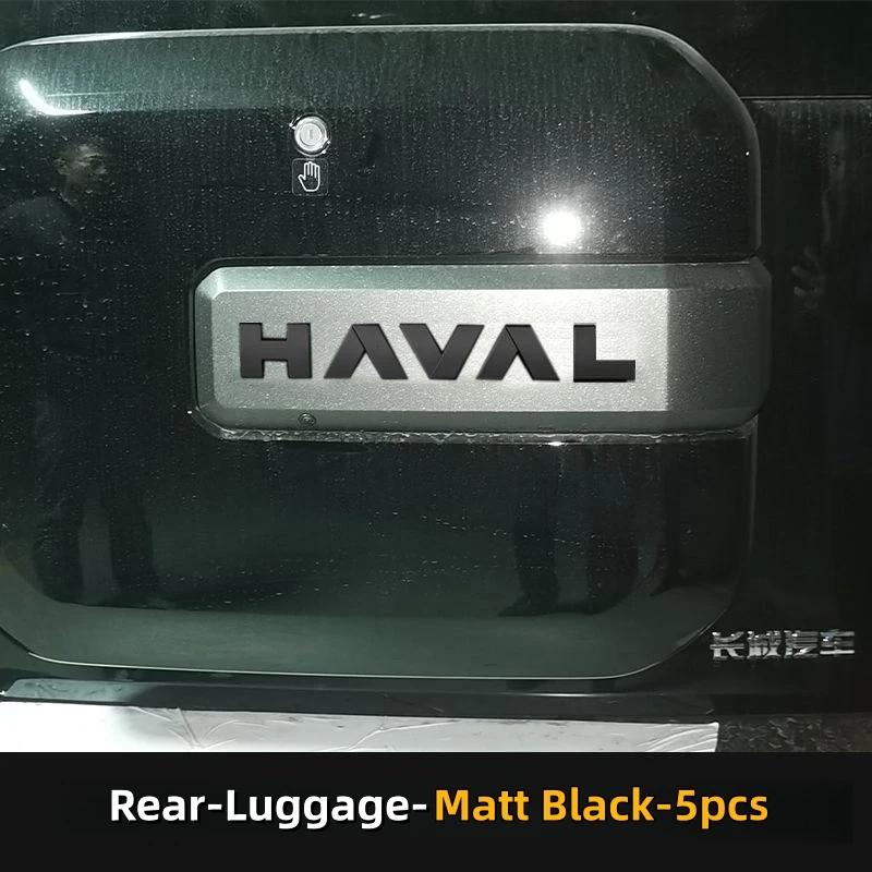 Car Front Network Black Logo Emblems For Great Wall Haval H9 2024 2025 Decorative Sticker Body Decal Exterior Grill Markings
