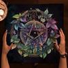 Divinations Cards Table Cloth Tapestry Flower Leaf Pentagram Tarot Tablecloth Astrologys Witchcrafts Deck Cloth