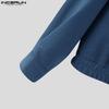 INCERUN Autumn Men Lapel Long Sleeve Buttons Down Jackets Coats