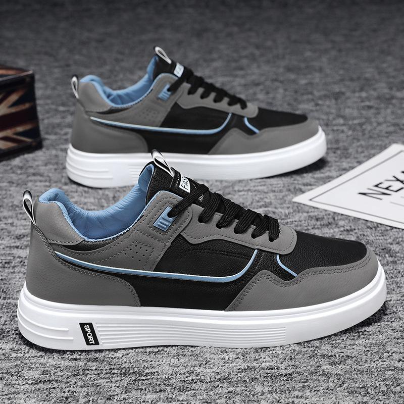 Men's Shoes New Autumn White Shoes Trendy Versatile Board Shoes Youth Leisure Sports Trendy Shoes Men