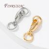 Lock For Jewelry 14K Gold Plated Clasp Hook with Open Ring Connectors For Necklace Accessories Clasps For Jewelry