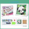 DIY Strassmalerei-Set für Kinder mit Rahmen Kreatives Cartoon-Kunstgeschenk für Kleinkinder