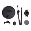 Overhead Phone Mount Fit for IOS Phone 12 17 Pro Max Pro 18 Inch Arm Round Base Foldable Adjustable Height Overhead