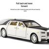 1:32 Rolls-Royce Phantom Toy Car with Suicide Doors, Sound & Light, Alloy Pull-Back Model