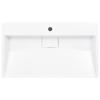 Wash Basin 80 X 46 X 11 Cm Mineral Cast   Marble Cast White