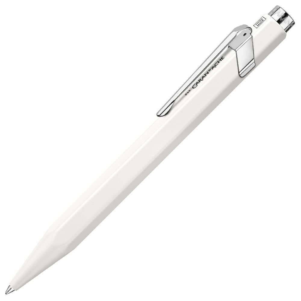 CARAN Ballpoint Matte Official Import D'ACHE Pen, Water-Based, 849, White, NF0846-001,