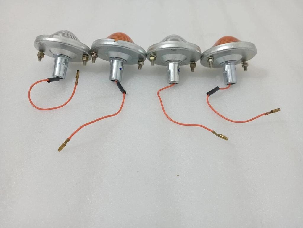 WILLYS JEEPs CJ-3B CJ3 CJ5 CJ6 Parking Turn Signal Clear & Orange Light |Fit For