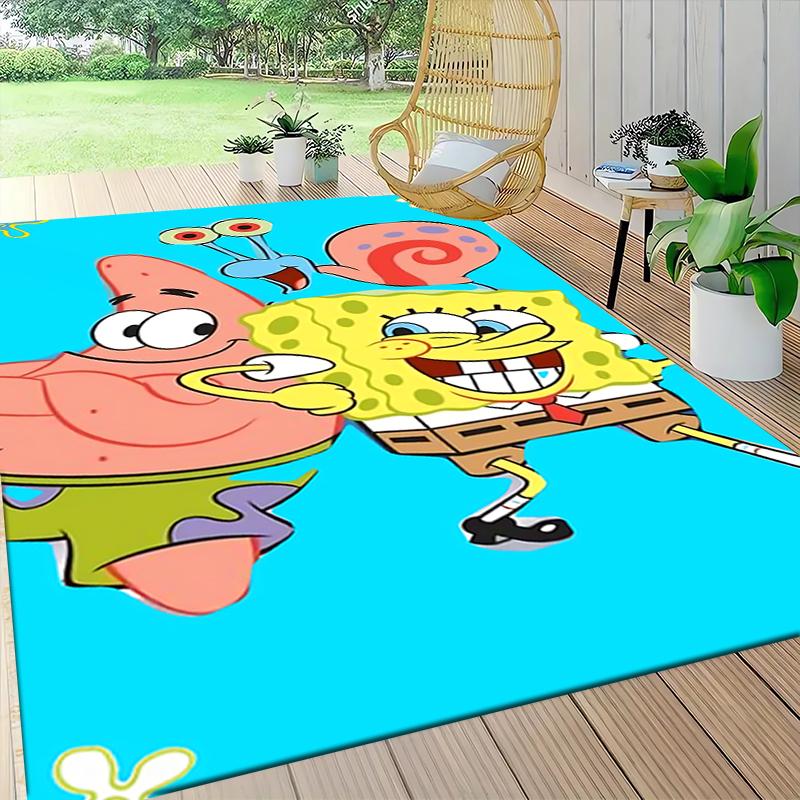 Spongebob Patrick'S Adventure Carpet Rug Soft Washable Antislip Home Living Room Sofa Mats Personalized Christmas Rug