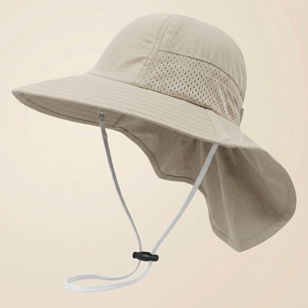 Children's Sun Hat for Summer, Baby Sun Hat, Baby Sun Protection Cap, Boys and Girls' Thin Style Hooded Wide Brimmed Hat